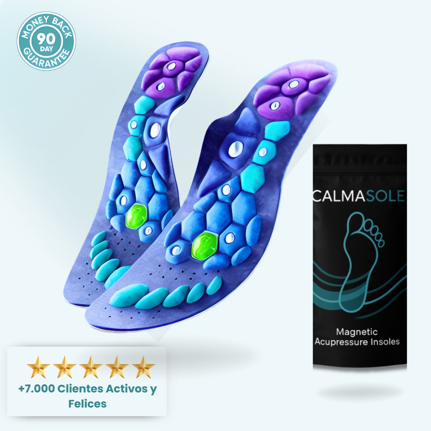 Calmasole™ Plantillas de Magnoterapia y Acupresión